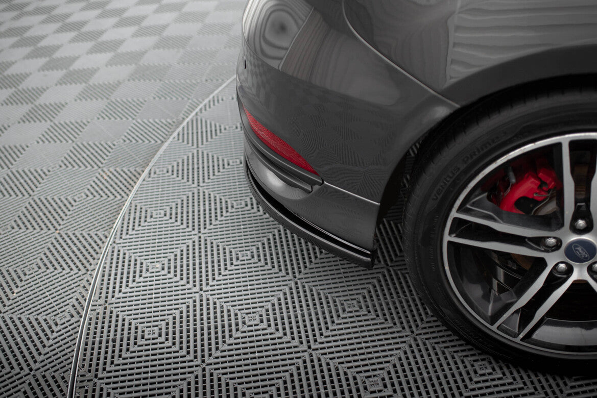Diffusor Flaps passend für Ford Focus ST Mk3 FL schwarz Hochglanz