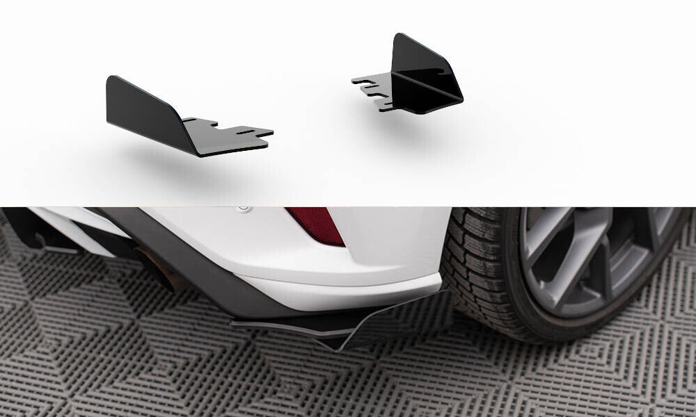 Diffusor Flaps passend für Ford Focus ST Mk4 schwarz Hochglanz