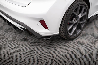 Diffusor Flaps passend für Ford Focus ST Mk4 schwarz Hochglanz