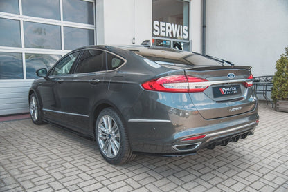 Diffusor Flaps passend für Ford Mondeo Vignale Mk5 FL Carbon Look