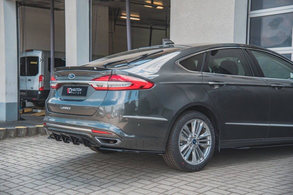 Diffusor Flaps passend für Ford Mondeo Vignale Mk5 FL Carbon Look