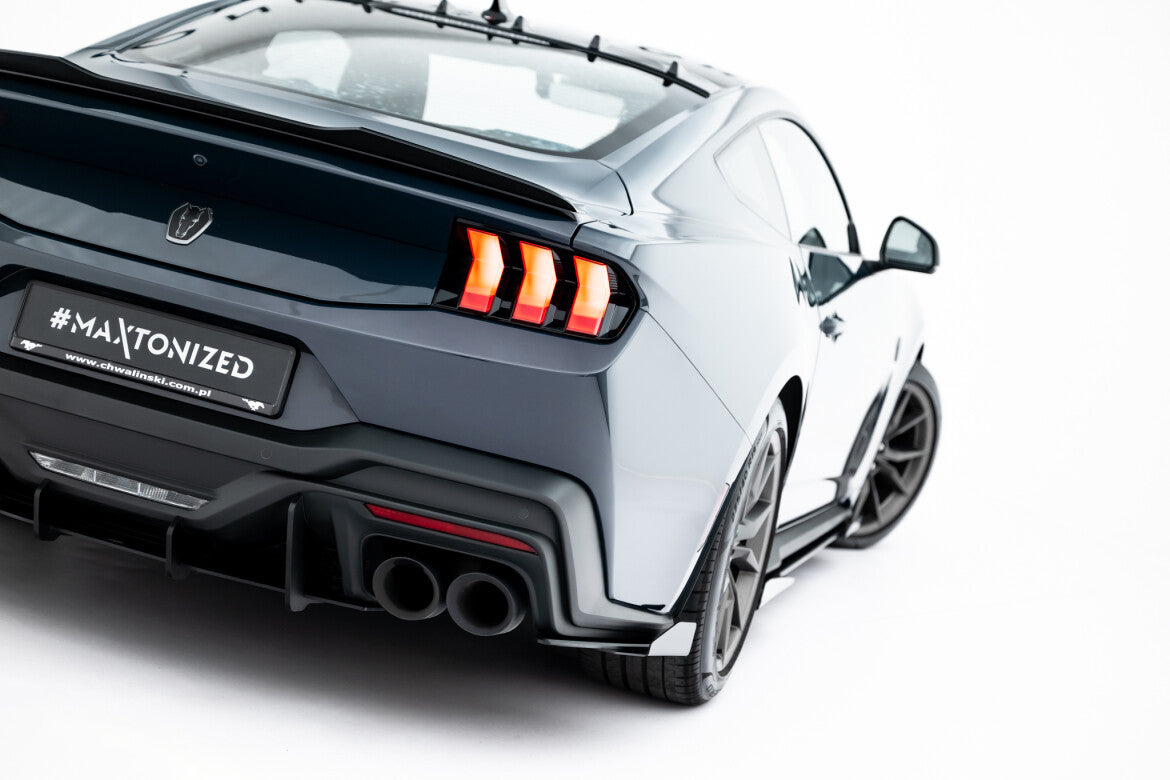 Diffusor Flaps passend für Ford Mustang Dark Horse Mk7 schwarz Hochglanz