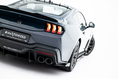 Diffusor Flaps passend für Ford Mustang Dark Horse Mk7 schwarz Hochglanz
