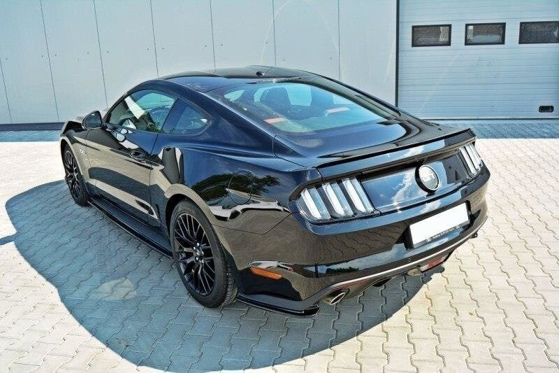 Diffusor Flaps passend für Ford Mustang GT Mk6 schwarz Hochglanz