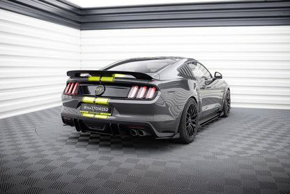 Diffusor Flaps passend für Ford Mustang GT Mk6 schwarz Hochglanz