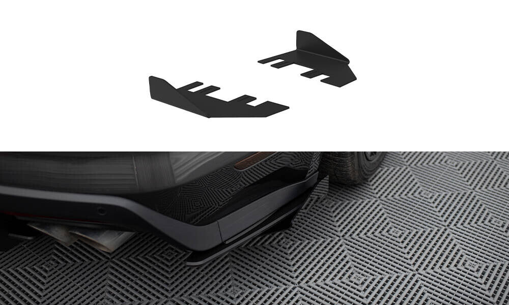 Diffusor Flaps passend für Ford Mustang GT Mk6 schwarz Hochglanz