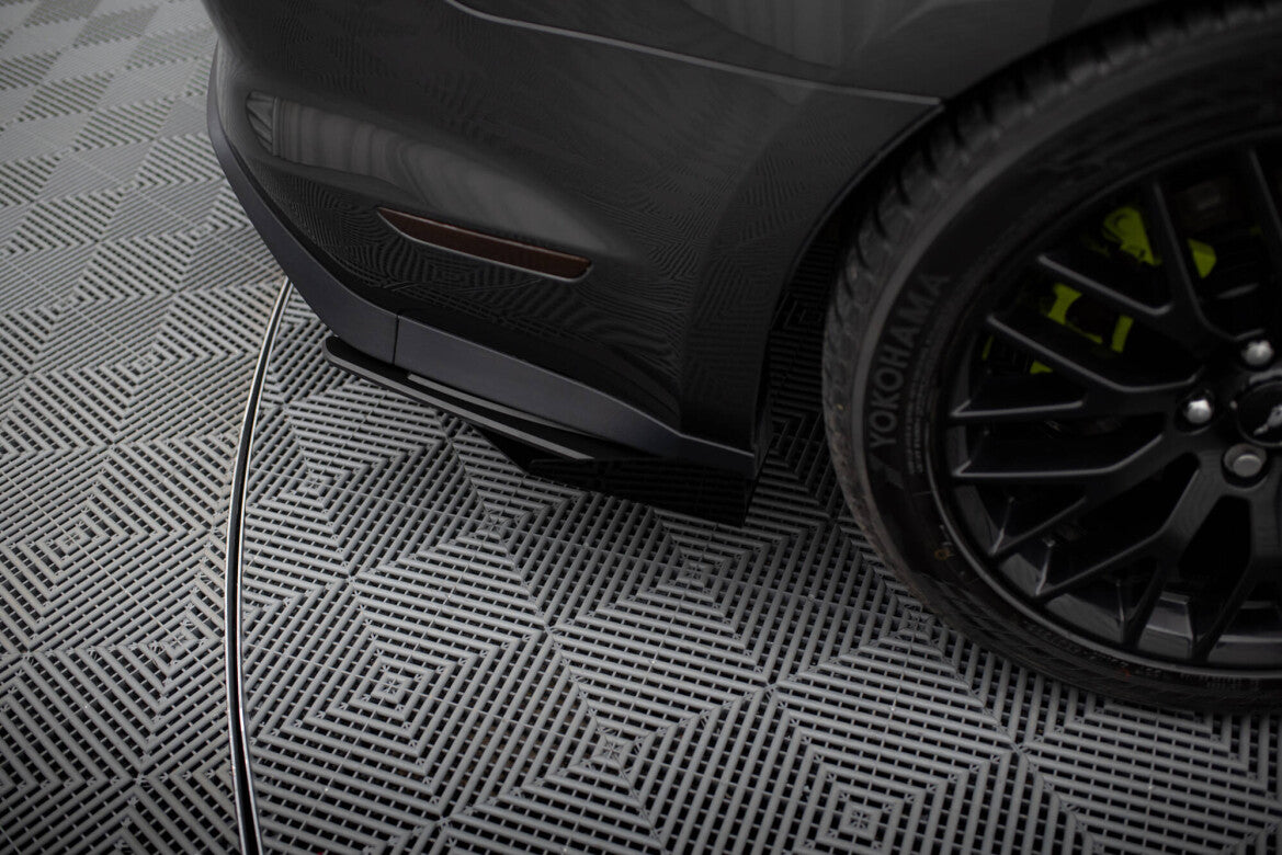 Diffusor Flaps passend für Ford Mustang GT Mk6 schwarz Hochglanz
