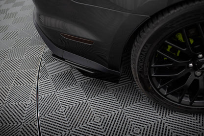 Diffusor Flaps passend für Ford Mustang GT Mk6 schwarz Hochglanz