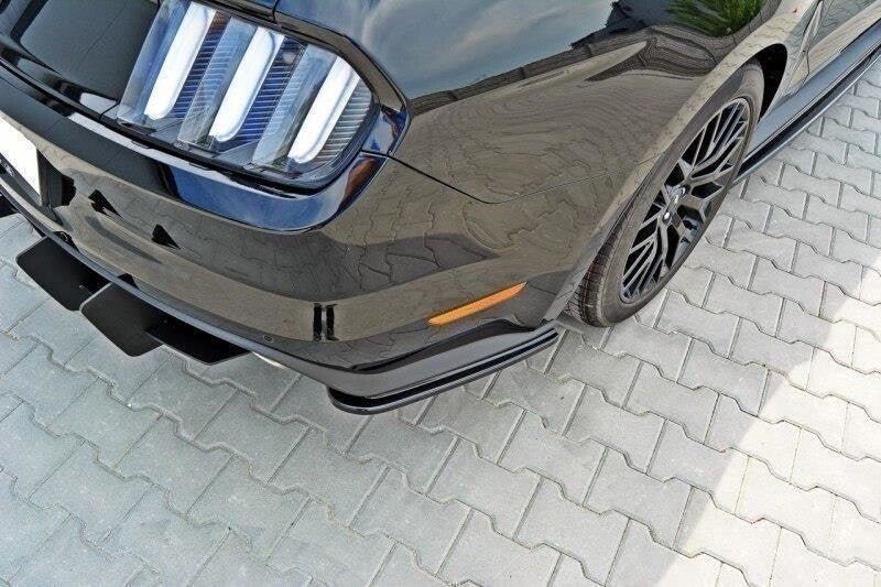 Diffusor Flaps passend für Ford Mustang GT Mk6 schwarz Hochglanz