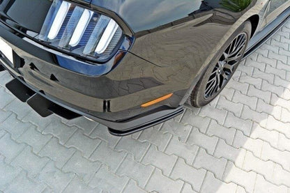 Diffusor Flaps passend für Ford Mustang GT Mk6 schwarz Hochglanz