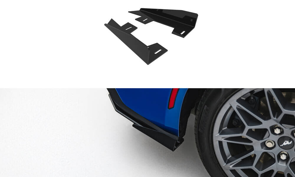 Diffusor Flaps passend für Ford Mustang GT Mk7 schwarz Hochglanz