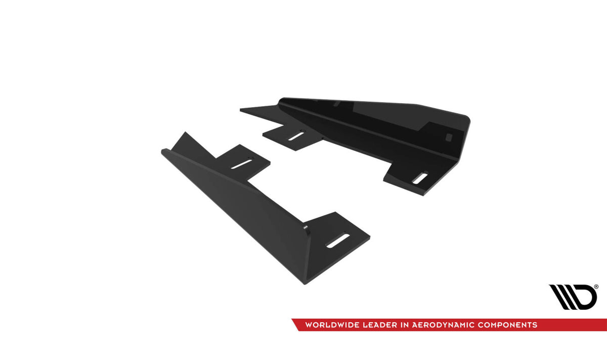 Diffusor Flaps passend für Ford Mustang GT Mk7 schwarz Hochglanz