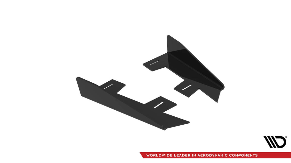 Diffusor Flaps passend für Ford Mustang GT Mk7 schwarz Hochglanz