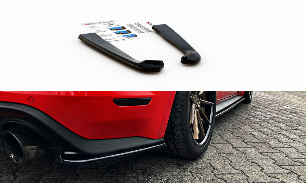 Diffusor Flaps passend für Ford Mustang Mk. 6 FL schwarz Hochglanz