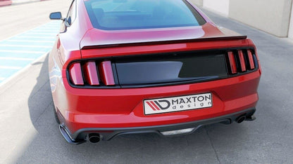 Diffusor Flaps passend für Ford Mustang Mk6 schwarz Hochglanz