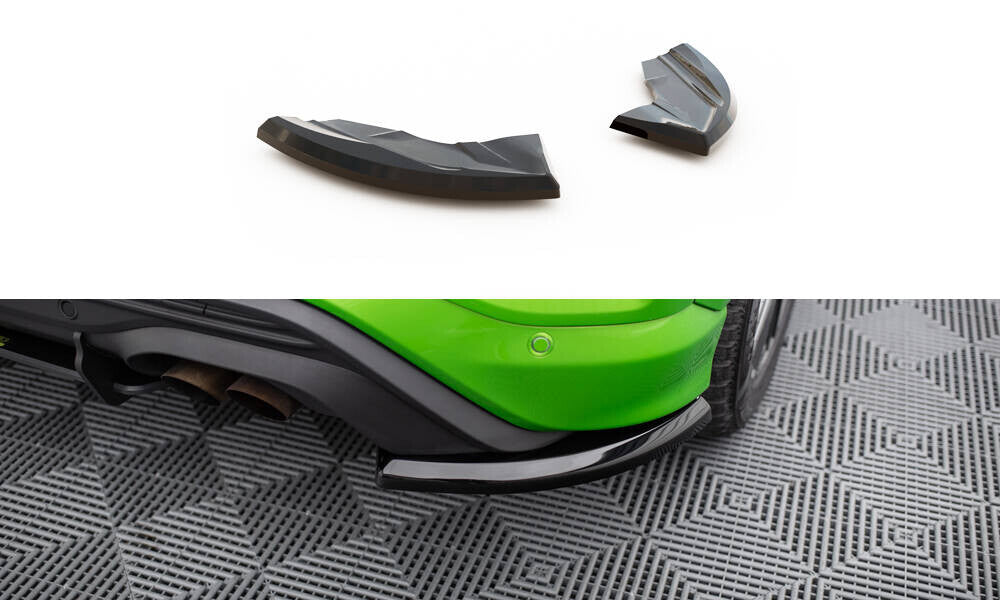 Diffusor Flaps passend für Ford Puma ST Mk1 schwarz Hochglanz