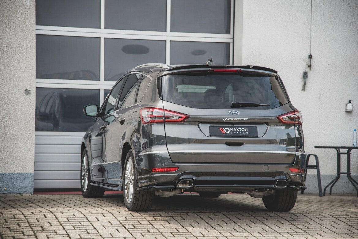 Diffusor Flaps passend für Ford S-Max Vignale Mk2 FL schwarz Hochglanz