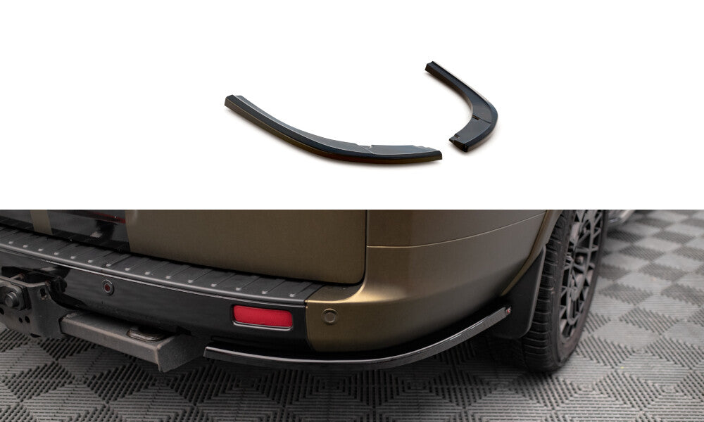 Diffusor Flaps passend für Ford Tourneo Custom Mk1 FL schwarz Hochglanz