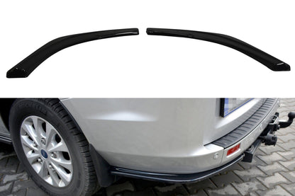 Diffusor Flaps passend für Ford Transit Custom Mk1 FL schwarz Hochglanz