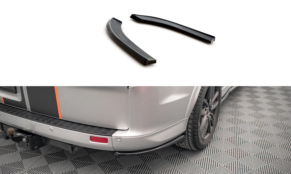 Diffusor Flaps passend für Ford Transit Custom ST-Line Mk1 FL schwarz Hochglanz