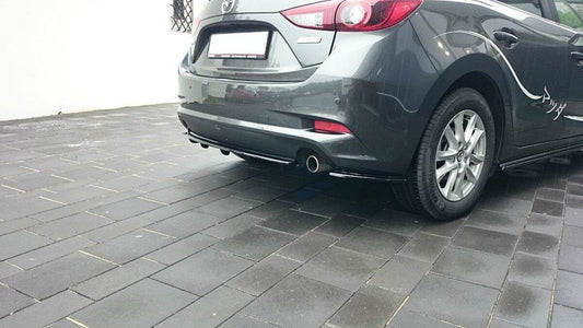 Diffusor Flaps passend für Mazda 3 BN (Mk3) FL schwarz Hochglanz
