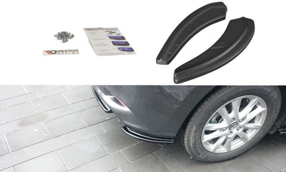 Diffusor Flaps passend für Mazda 3 BN (Mk3) FL schwarz Hochglanz