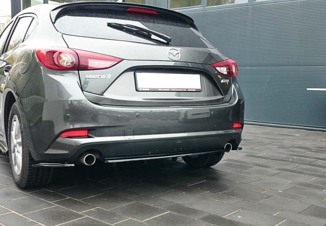 Diffusor Flaps passend für Mazda 3 BN (Mk3) FL schwarz Hochglanz