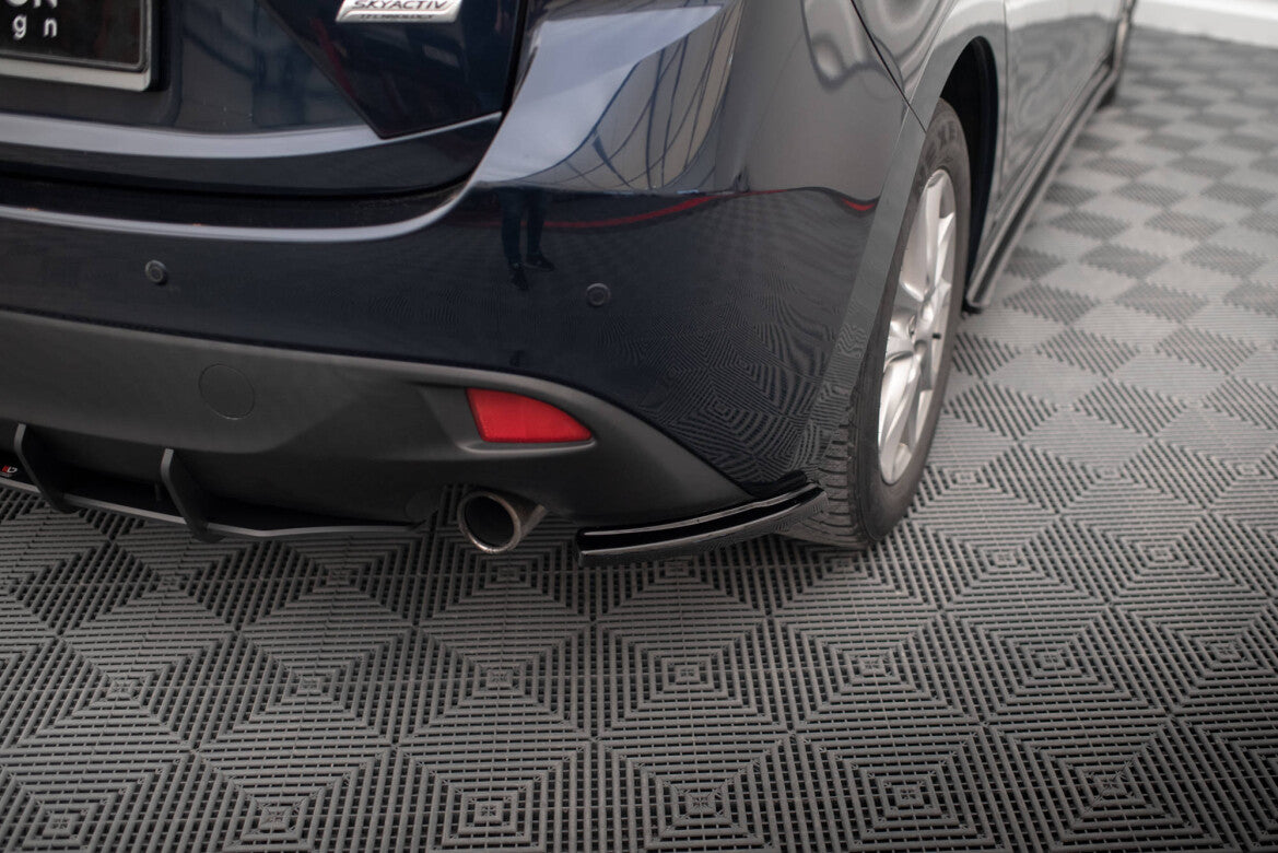 Diffusor Flaps passend für Mazda 3 Mk3 schwarz Hochglanz