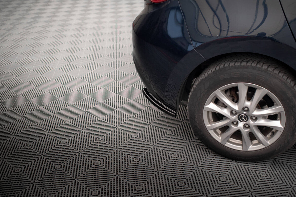 Diffusor Flaps passend für Mazda 3 Mk3 schwarz Hochglanz