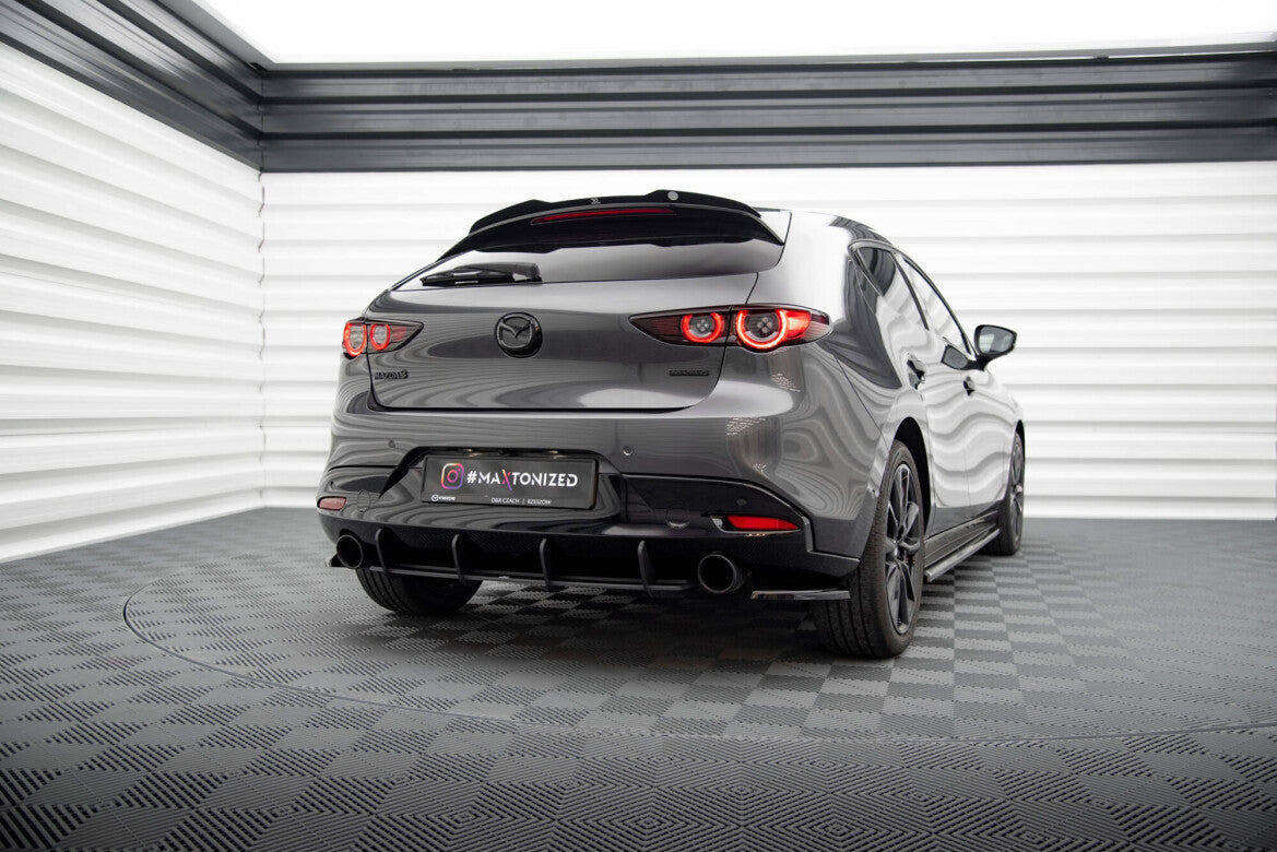 Diffusor Flaps passend für Mazda 3 Mk4 schwarz Hochglanz