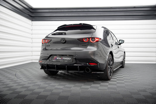 Diffusor Flaps passend für Mazda 3 Mk4 schwarz Hochglanz