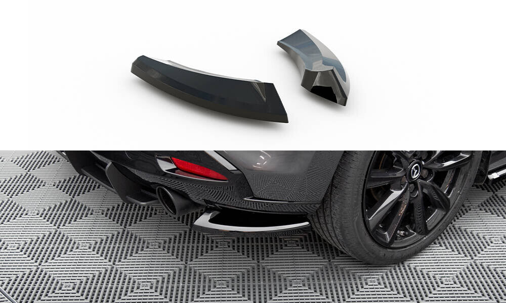 Diffusor Flaps passend für Mazda 3 Mk4 schwarz Hochglanz