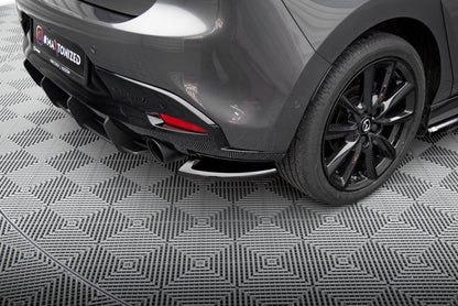 Diffusor Flaps passend für Mazda 3 Mk4 schwarz Hochglanz