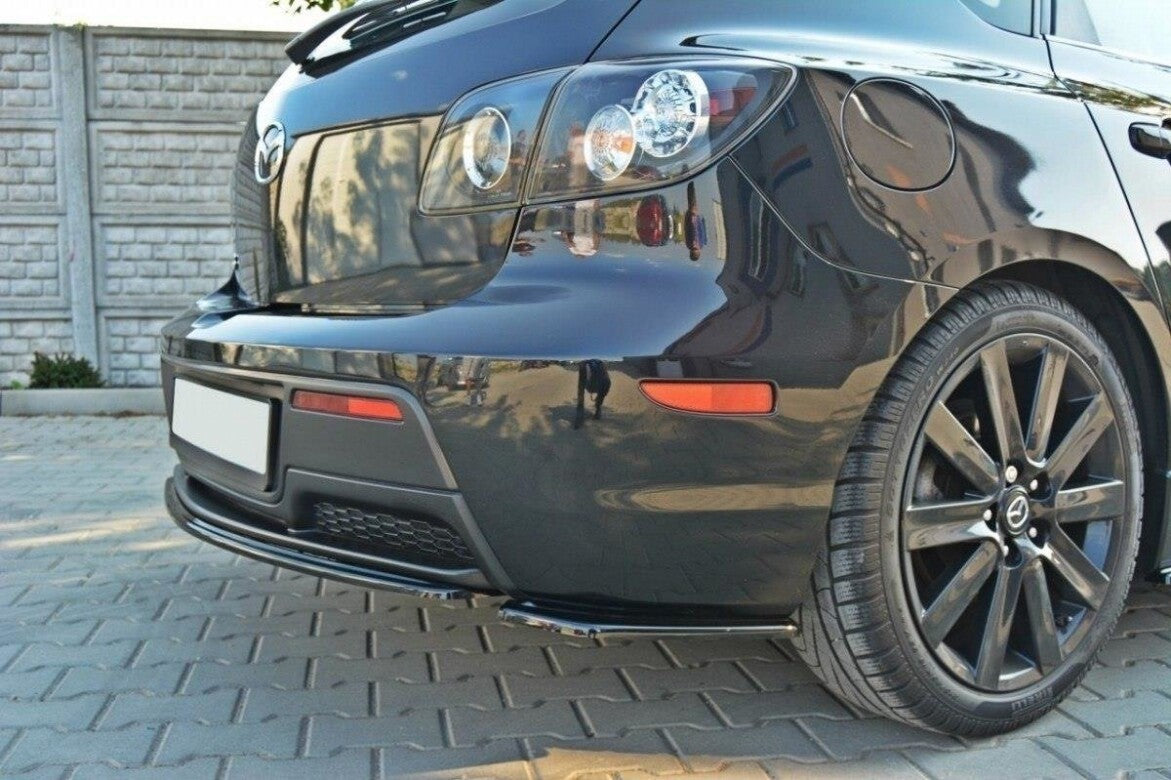 Diffusor Flaps passend für Mazda 3 MPS MK1 (PREFACE) US-Spec Version schwarz Hochglanz