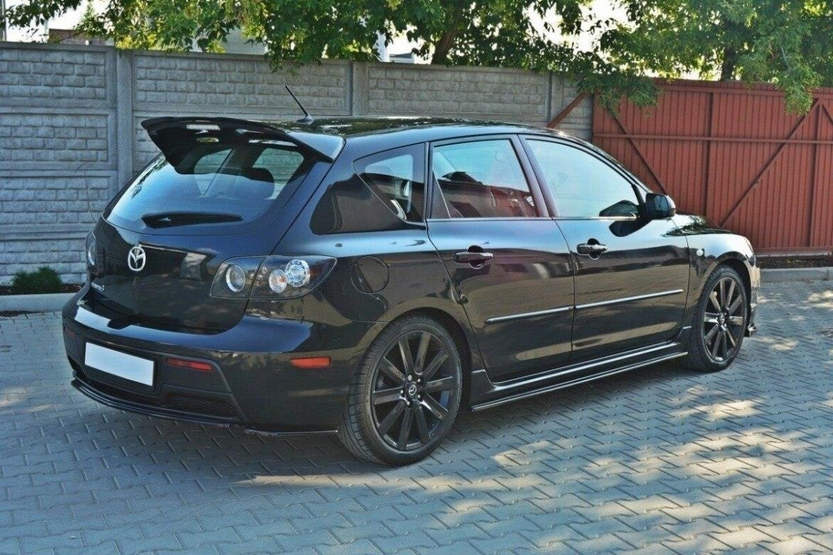 Diffusor Flaps passend für Mazda 3 MPS MK1 (PREFACE) US-Spec Version schwarz Hochglanz