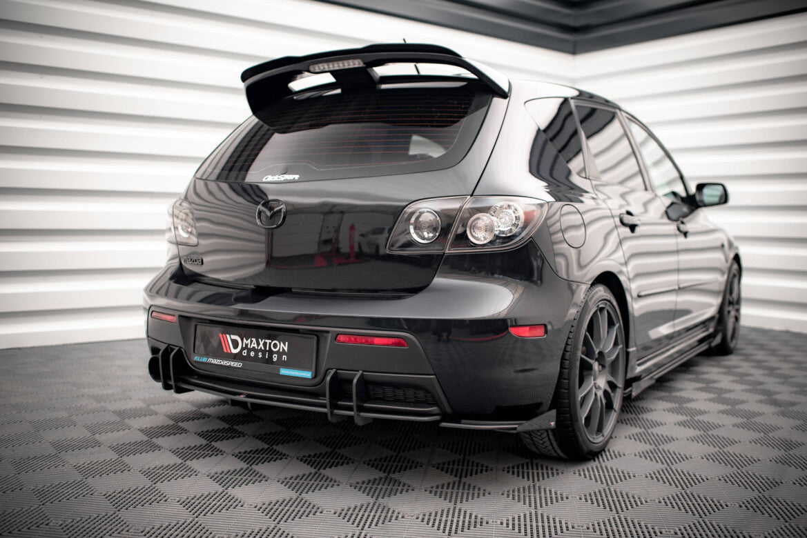 Diffusor Flaps passend für Mazda 3 MPS Mk1 schwarz Hochglanz