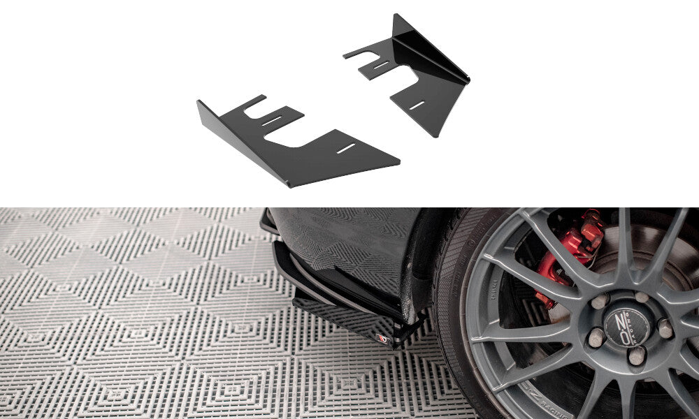 Diffusor Flaps passend für Mazda 3 MPS Mk1 schwarz Hochglanz