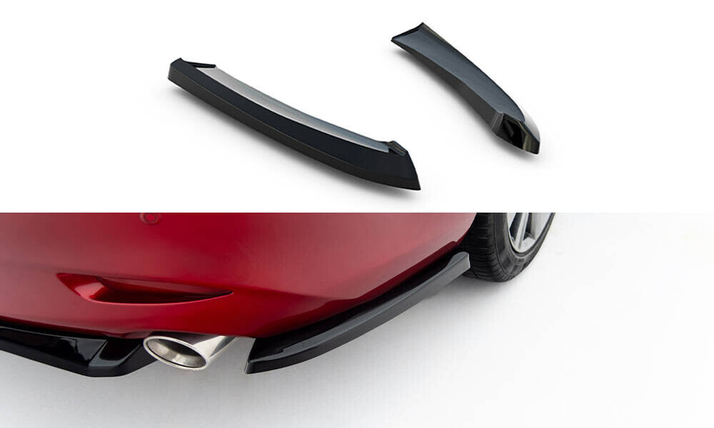 Diffusor Flaps passend für Mazda 6 Limousine Mk3 FL schwarz Hochglanz