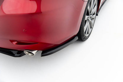 Diffusor Flaps passend für Mazda 6 Limousine Mk3 FL schwarz Hochglanz