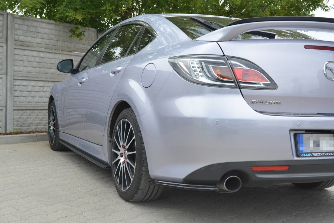 Diffusor Flaps passend für Mazda 6 MK2 SPORT HATCH (GH-SERIES) vor FL schwarz Hochglanz
