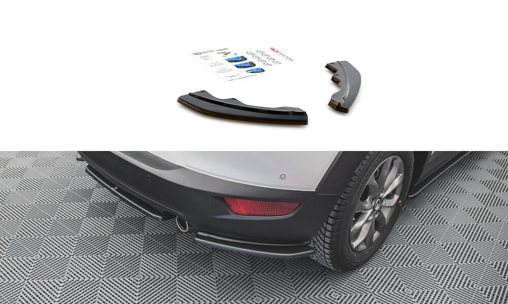 Diffusor Flaps passend für Mazda CX-3 schwarz Hochglanz