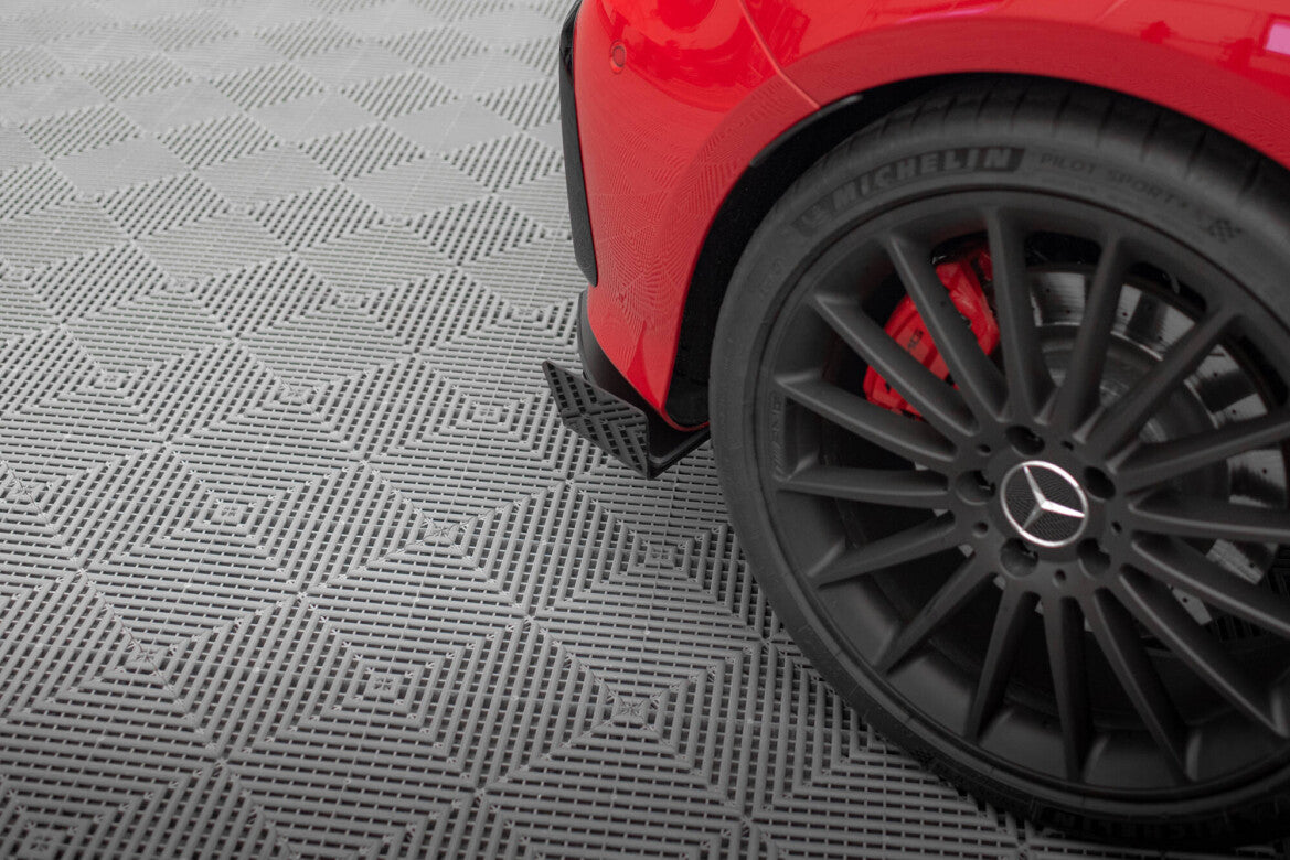Diffusor Flaps passend für Mercedes A 45 AMG W176 FL schwarz Hochglanz