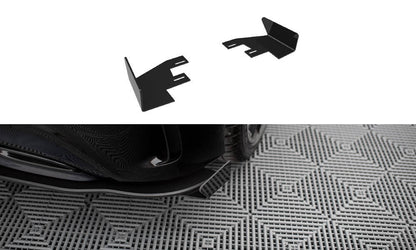 Diffusor Flaps passend für Mercedes A AMG-Line W176 FL schwarz Hochglanz