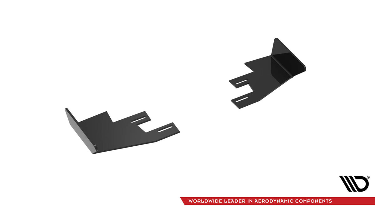 Diffusor Flaps passend für Mercedes A AMG-Line W176 FL schwarz Hochglanz