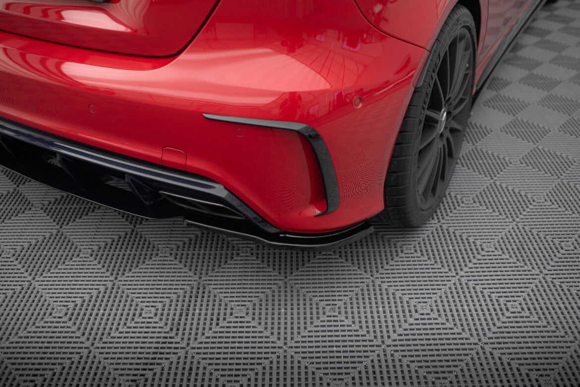 Diffusor Flaps passend für Mercedes A W176 AMG FL schwarz Hochglanz