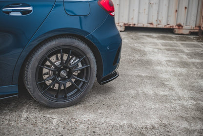 Diffusor Flaps passend für Mercedes A35 AMG Aero Hatchback W177 schwarz Hochglanz