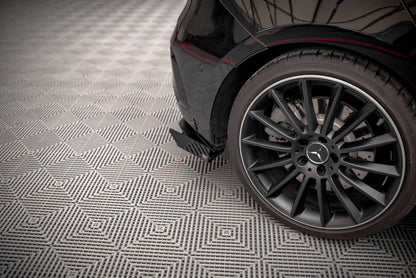 Diffusor Flaps passend für Mercedes A35 AMG Hatchback Aero Pack W177 schwarz Hochglanz