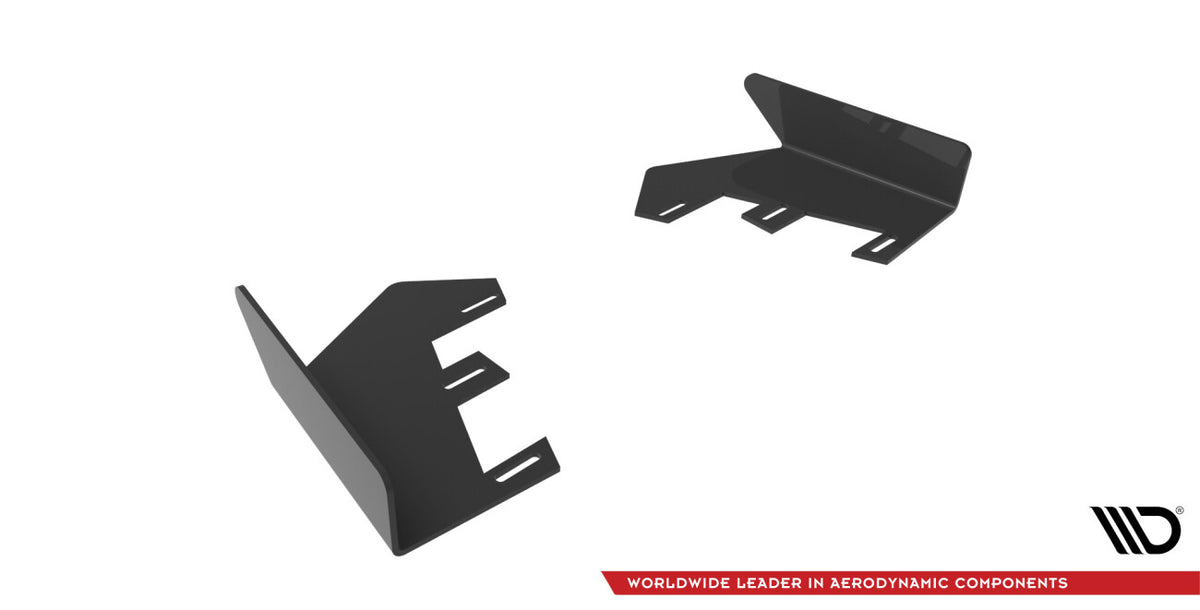 Diffusor Flaps passend für Mercedes A35 AMG Hatchback Aero Pack W177 schwarz Hochglanz