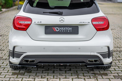 Diffusor Flaps passend für Mercedes A45 AMG W176 schwarz Hochglanz