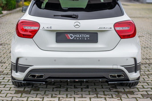 Diffusor Flaps passend für Mercedes A45 AMG W176 schwarz Hochglanz